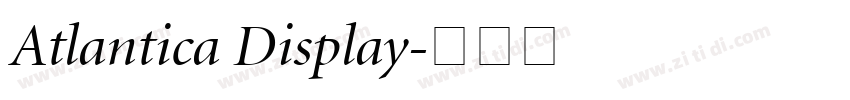 Atlantica Display字体转换